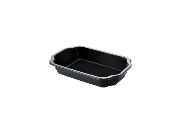 Duni Duniform avPP 250x159x55mm Svart Take-away-plastbrett 1,4 L (225 stk) 